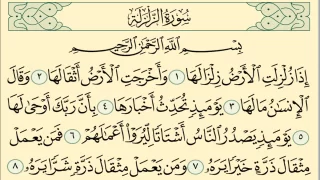 تفسير قراءة سورة الزلزلة في المنام للاحسائي