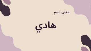 معنى اسم هادي