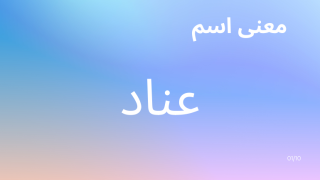 معنى اسم عناد