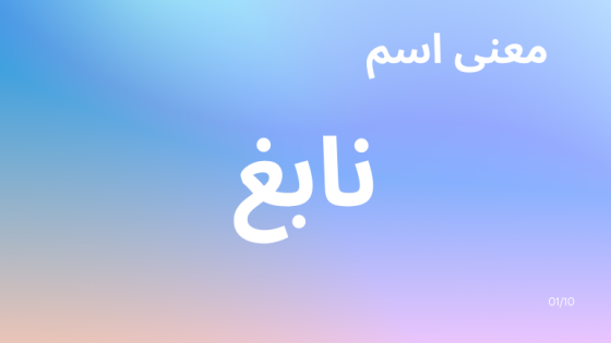معنى اسم نابغ